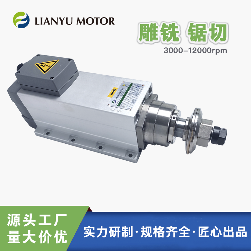lianyu motor 雕刻电主轴钻孔打磨 雕铣抛光开料电机 三相5.5kw 3000转